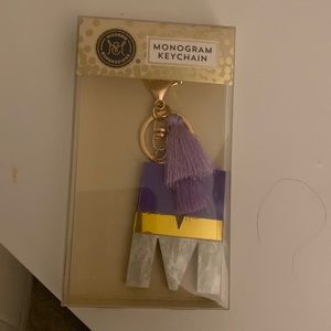 Initial letter keychain